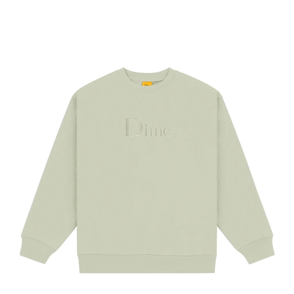 Dime classic embroidered top crewneck