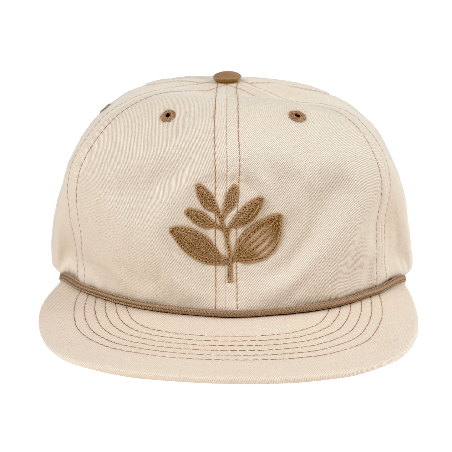 Magenta Amiral Cap 6 panels natural