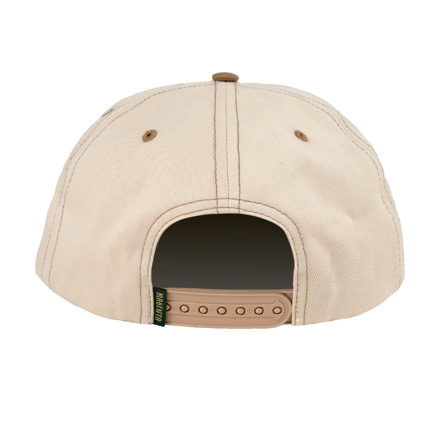 Magenta Amiral Cap 6 panels natural