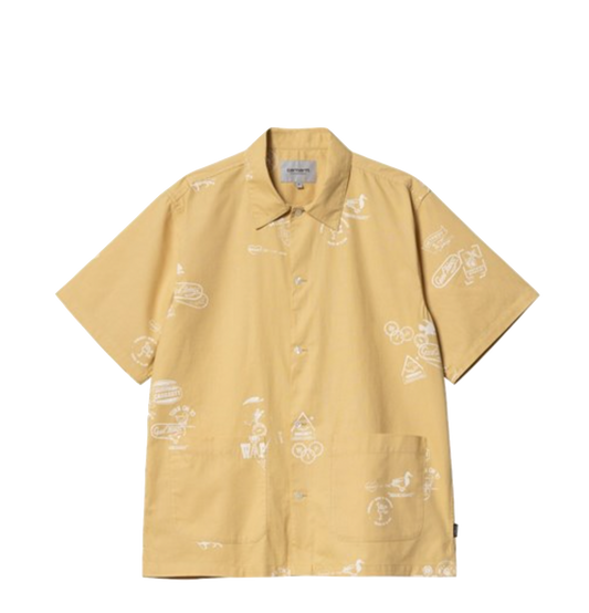 Carhartt WIP Stamp shirt Stamp print bourbon