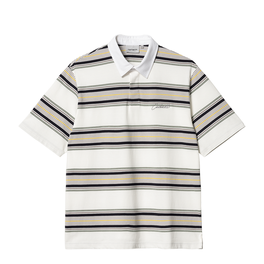 Carhartt WIP Gaines Rugby Shirt polo gaines stripes wax