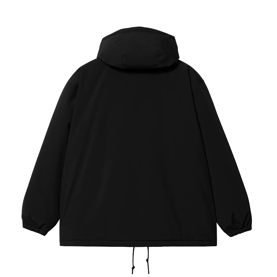 Carhartt WIP Hooded Coach jacket nylon black white