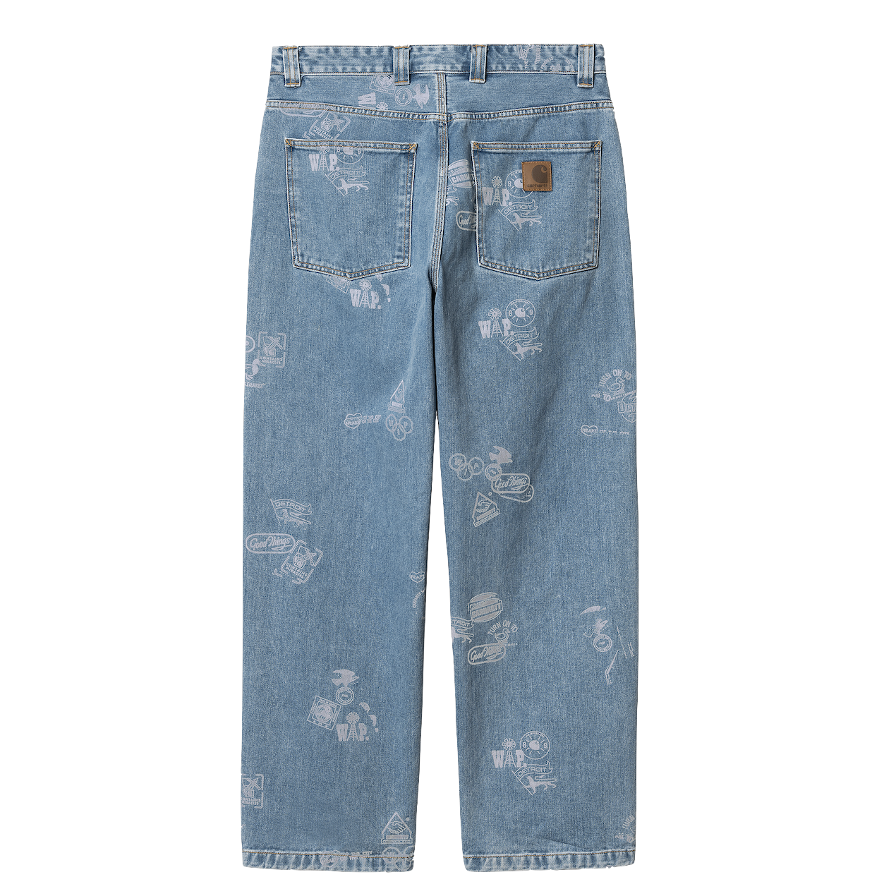 Carhartt WIP Stamp pant blue bleached