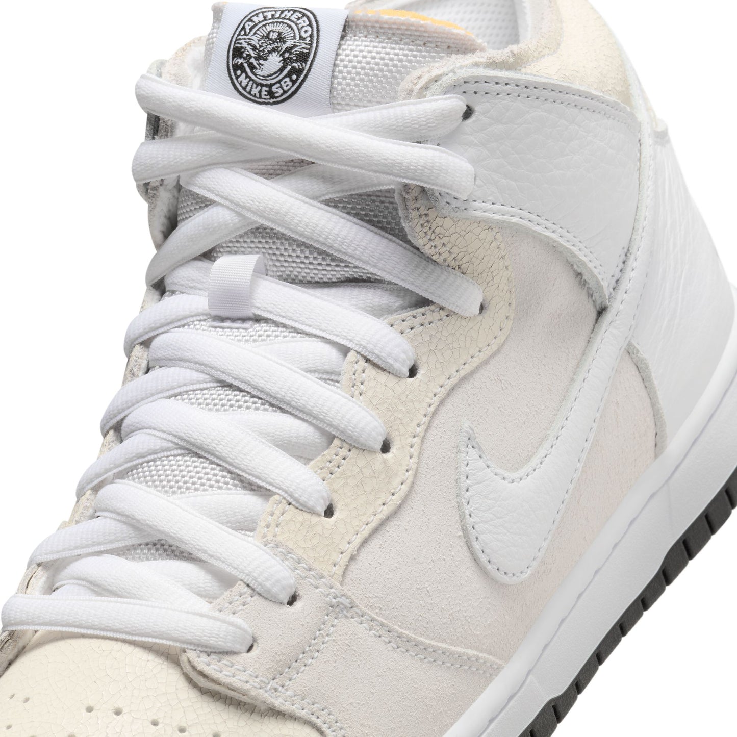 Nike SB Dunk High QS AntiHero white white black