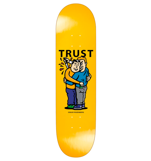 Polar Skate Co Oskar Rozenberg deck Trust yellow 8.375"