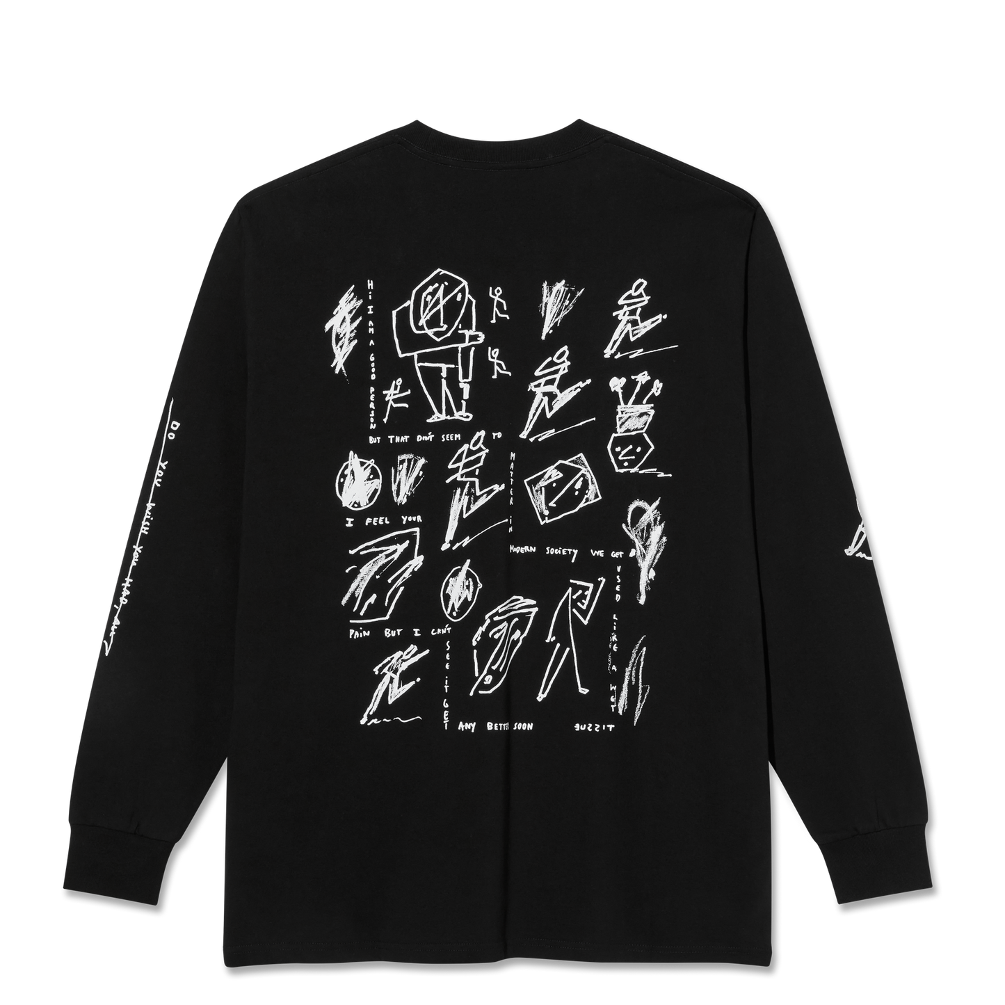 Polar Skate Co Sad At Times tee L/S black