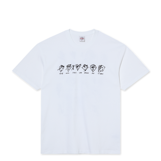 Polar Skate Co Sad At Times tee white