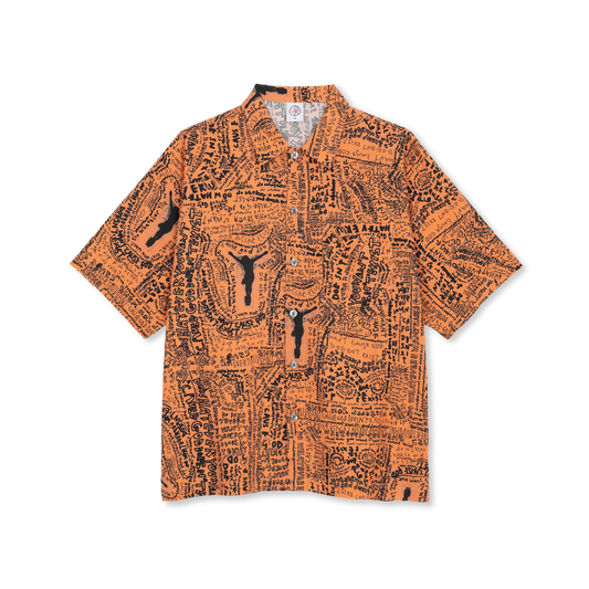 Polar Skate Co Bowling shirt Exist orange