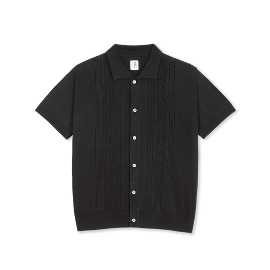 Polar Skate Co Miles Double P cardigan black