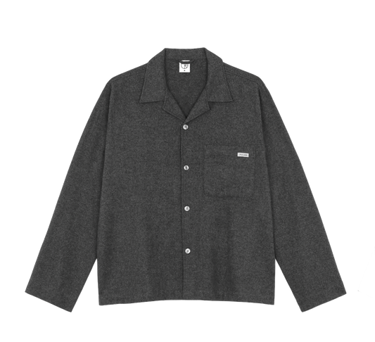 Polar Skate Co Tony L/S Shirt Flannel dark grey