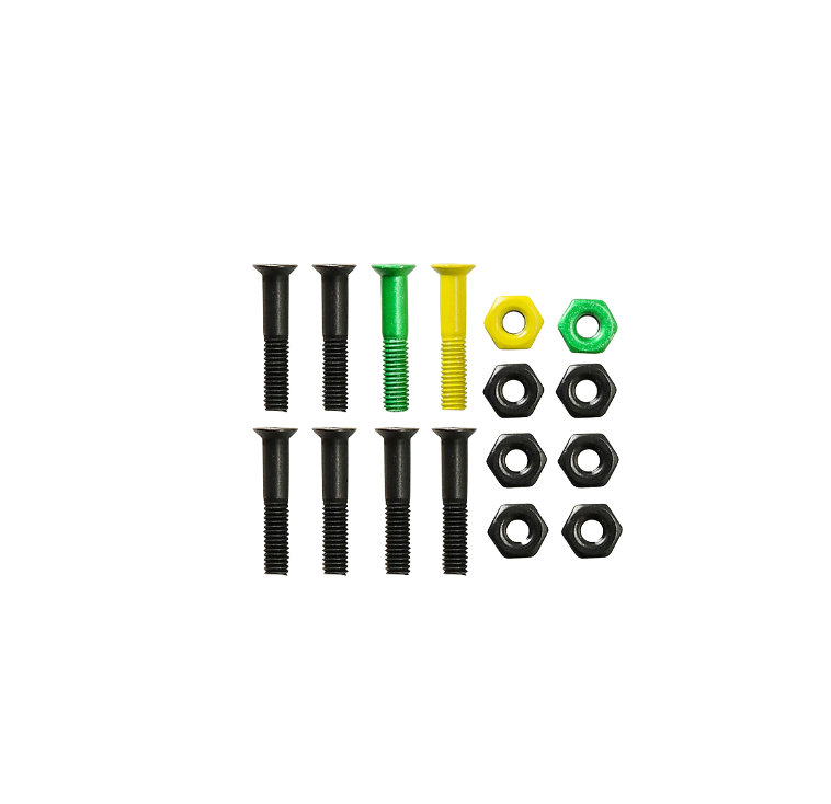 Shake Junt Bolts hardware black green yellow 7/8"