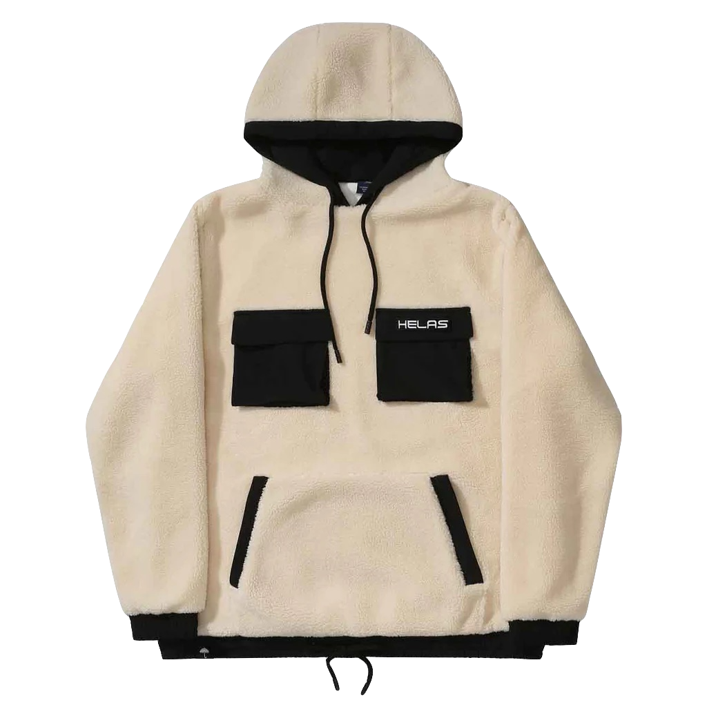 Hélas Cozy Hoodie sherpa jacket off white