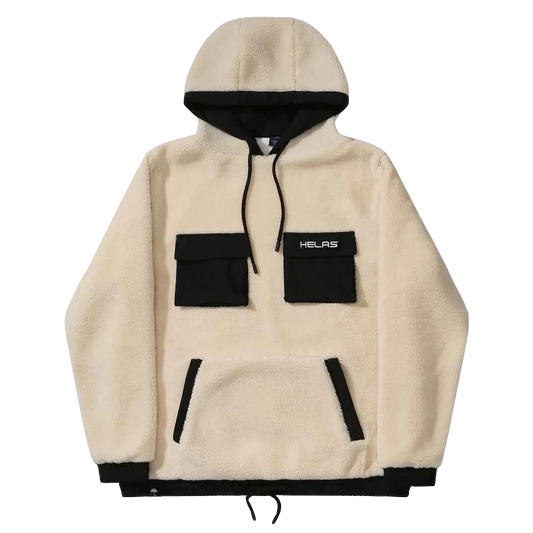 Hélas Cozy Hoodie sherpa jacket off white