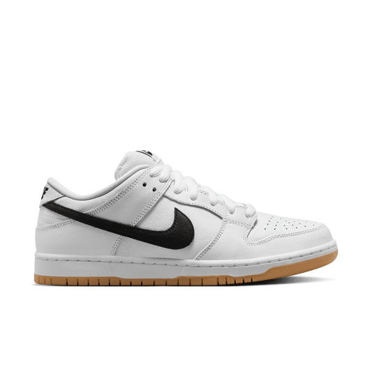 Nike SB Dunk Low Pro white black white gum light brown