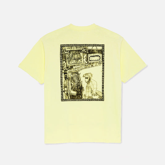 Polar Skate Co tee Gorilla King pale yellow